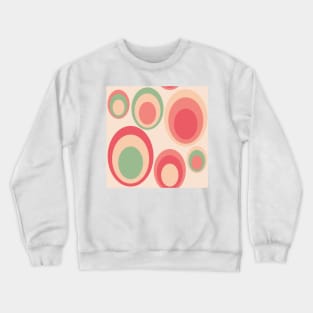 Pattern with oval circles in retrostyle Crewneck Sweatshirt